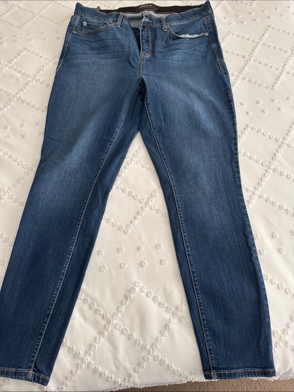 torrid Dark Blue Straight-Leg Jeans